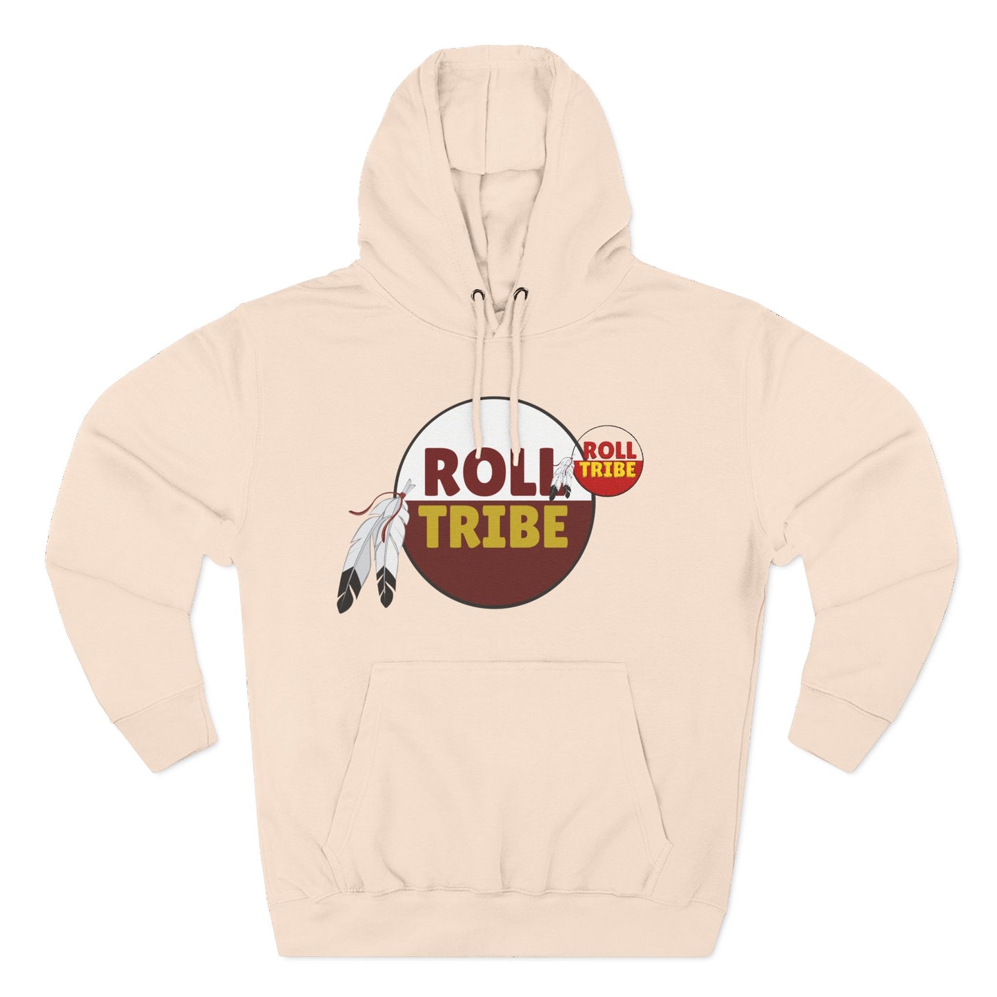 Roll Tribe Embroidered, Three-Panel Fleece Hoodie