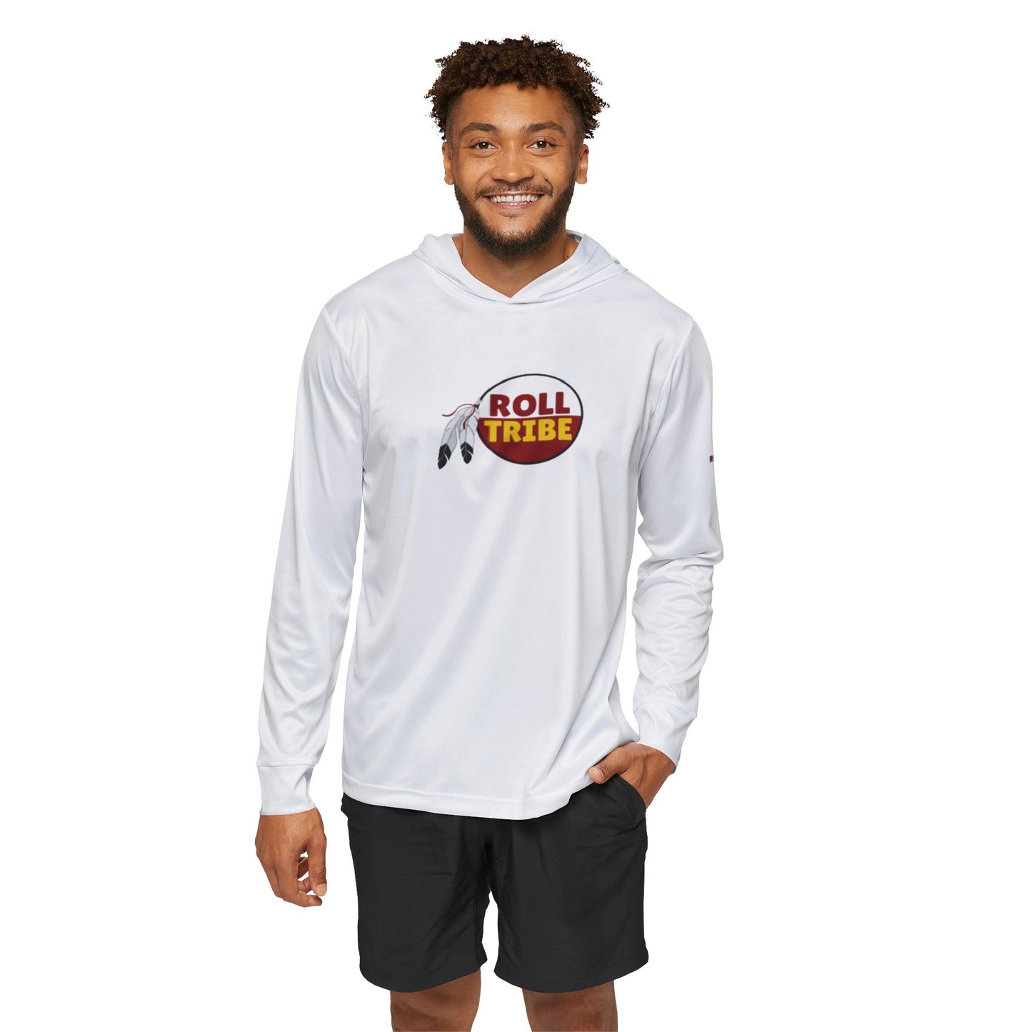 Men's Sports Warmup Hoodie - 'ROLL TRIBE' Activewear for Team Spirit