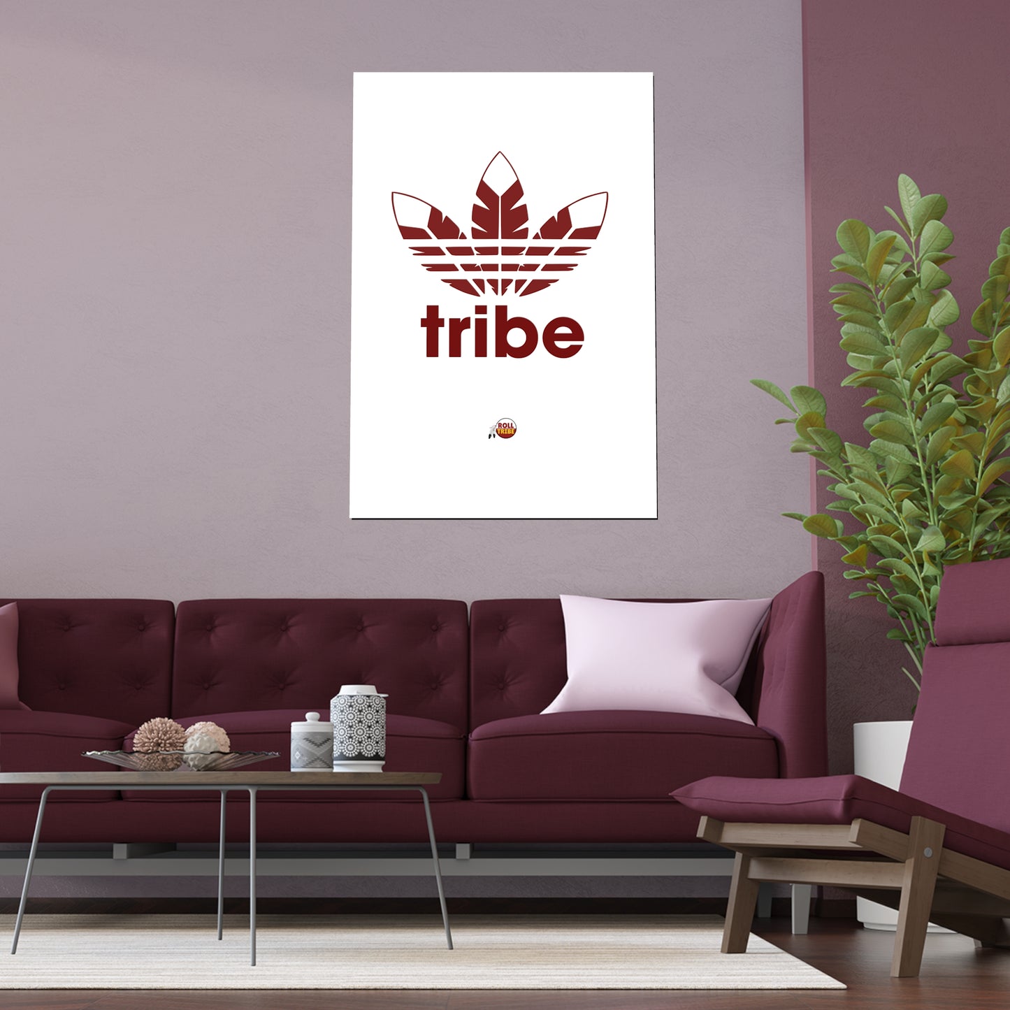 Tribe Indoor and Outdoor Silk Poster - Stylish Wall Art for Home and Garden