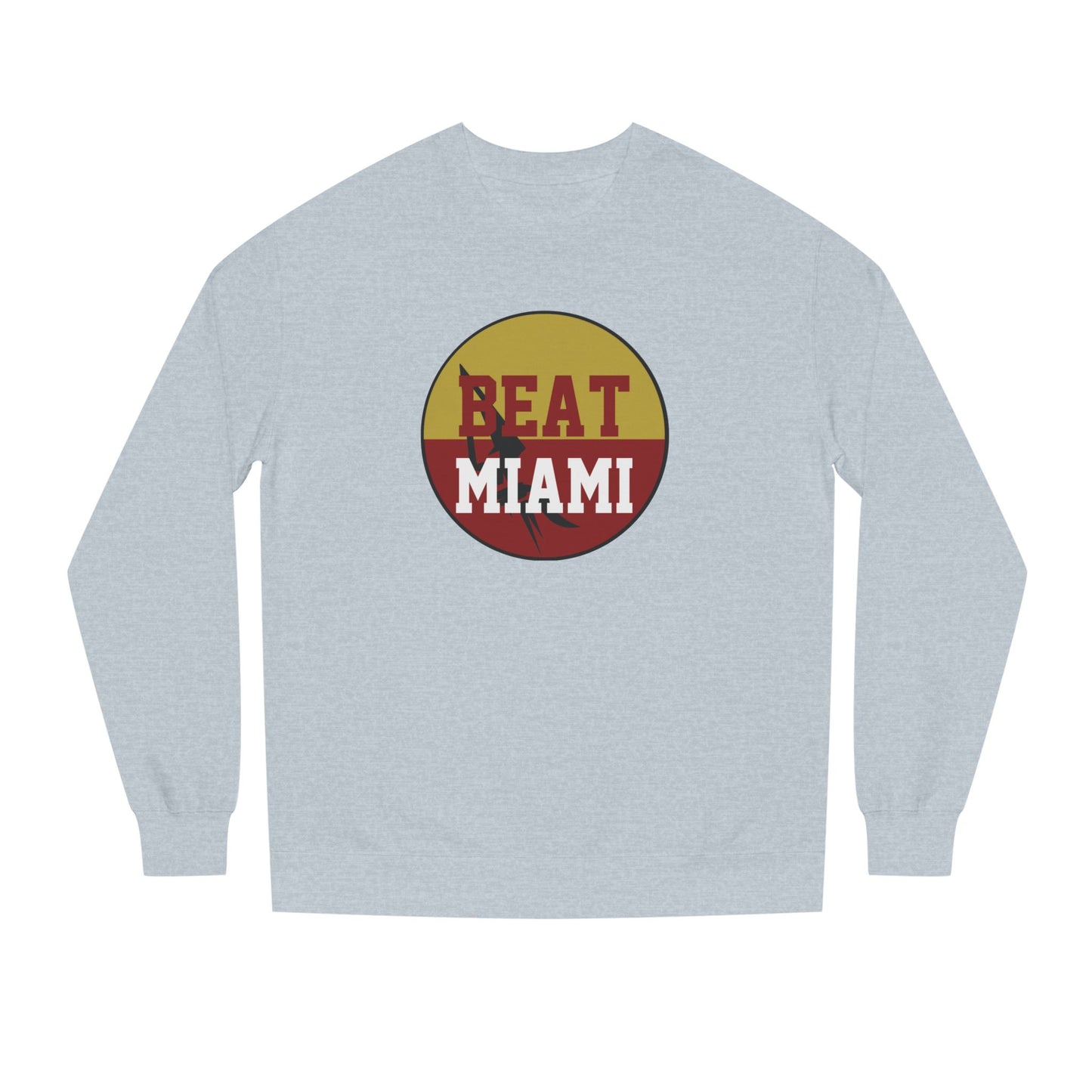 Gameday - "BEAT MIAMI" Button Unisex Crew Neck Sweatshirt