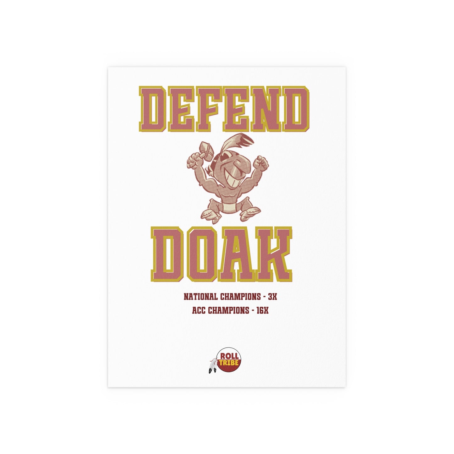 Gameday - "DEFEND DOAK" Silk Dorm Room Poster