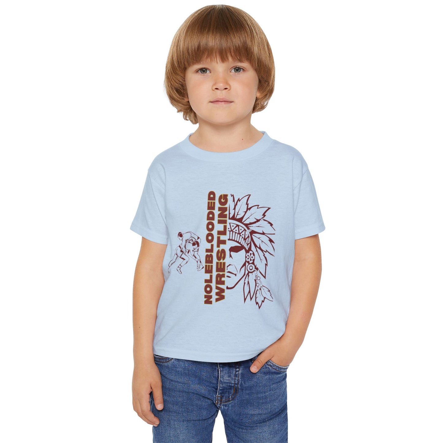 Noleblooded Athletics Wrestling Toddler T-Shirt