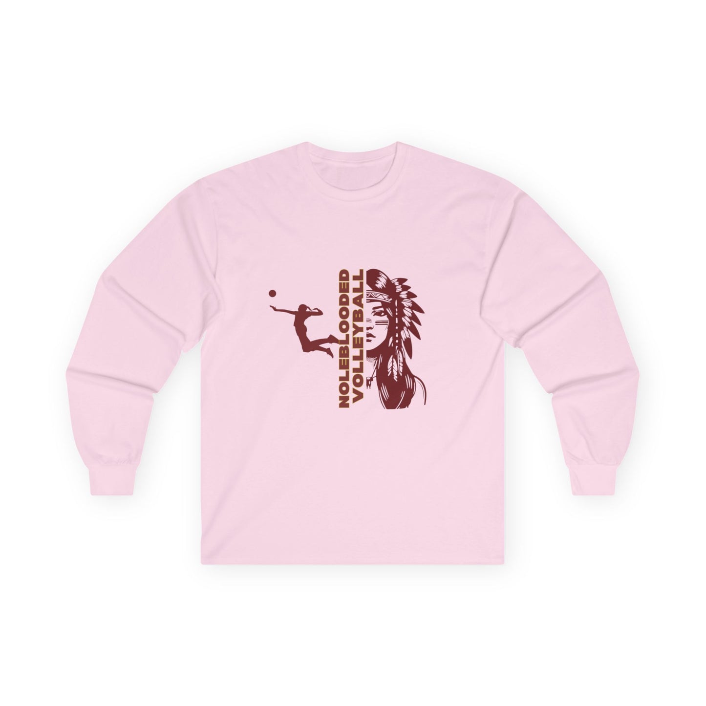 Noleblooded Athletics - Ladies Volleyball Unisex Double-Sided, Long Sleeve Tee