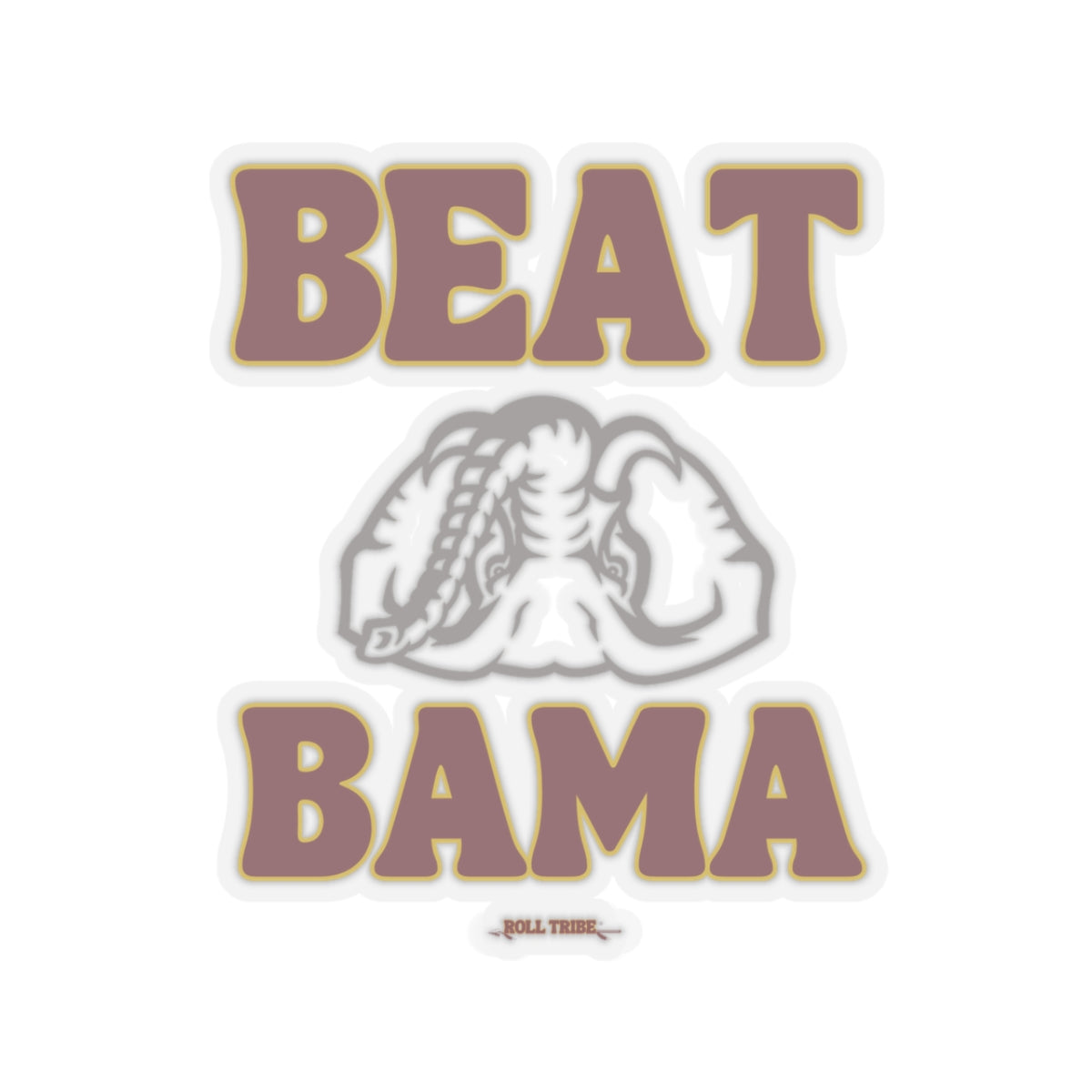 Beat Bama Kiss-Cut Stickers - NCAA Team Spirit Decal for Game Day