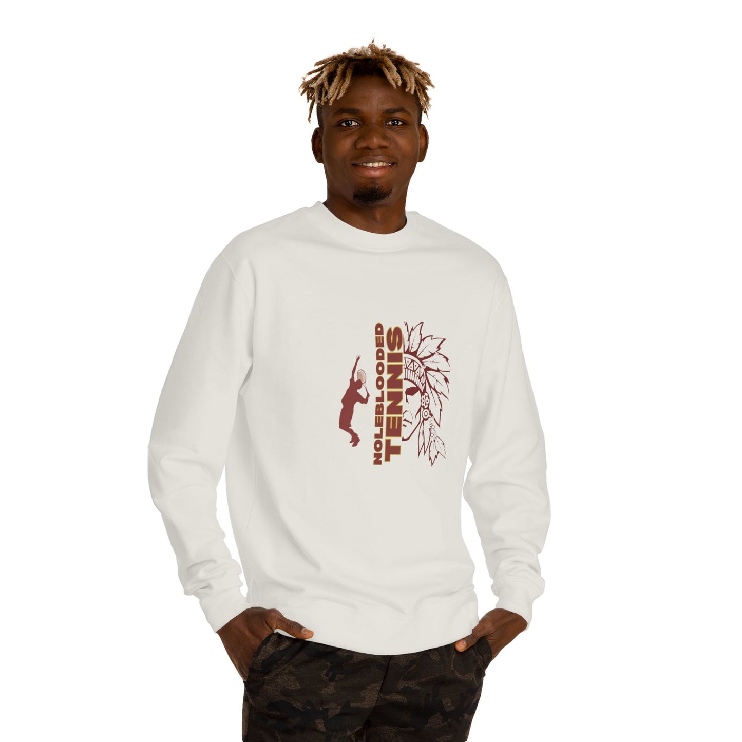 Noleblooded Athletics - Tennis Unisex Double-Sided, Crew Neck Sweatshirt