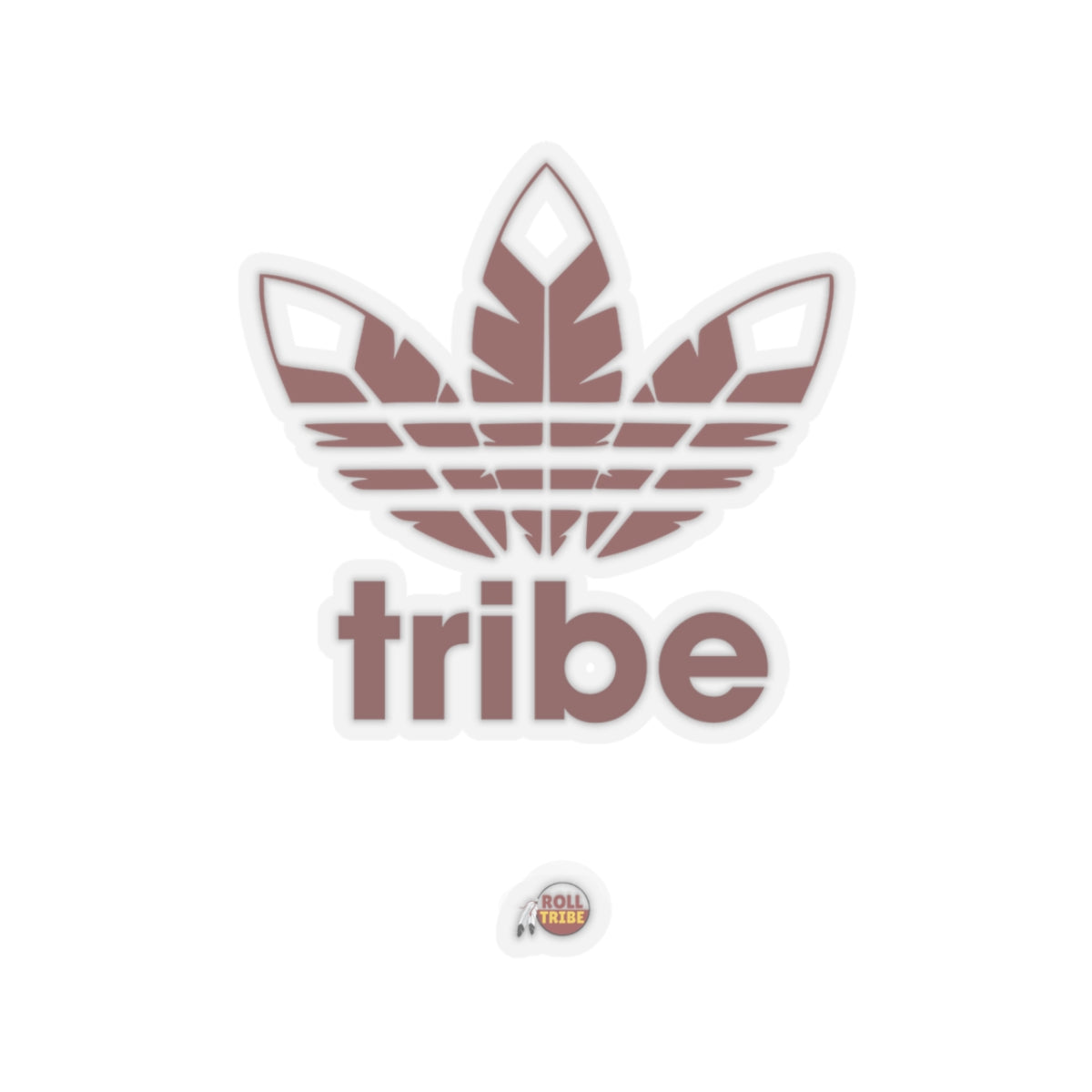 Tribe Leaf Kiss-Cut Stickers - Trendy Vinyl Decals for Laptops & Water Bottles
