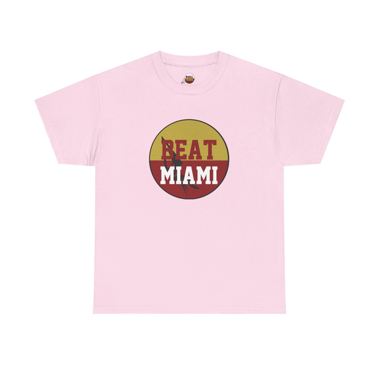 Gameday - "BEAT MIAMI" Button Unisex Heavy Cotton Tee