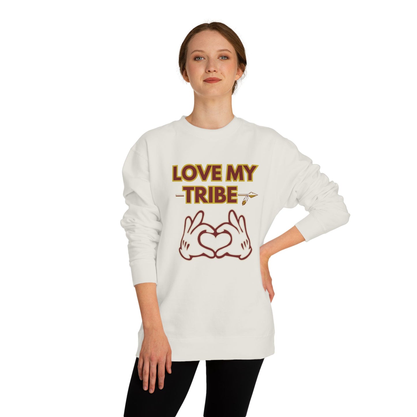 Roll Tribe "Love My Tribe" Unisex Crew Neck Sweatshirt
