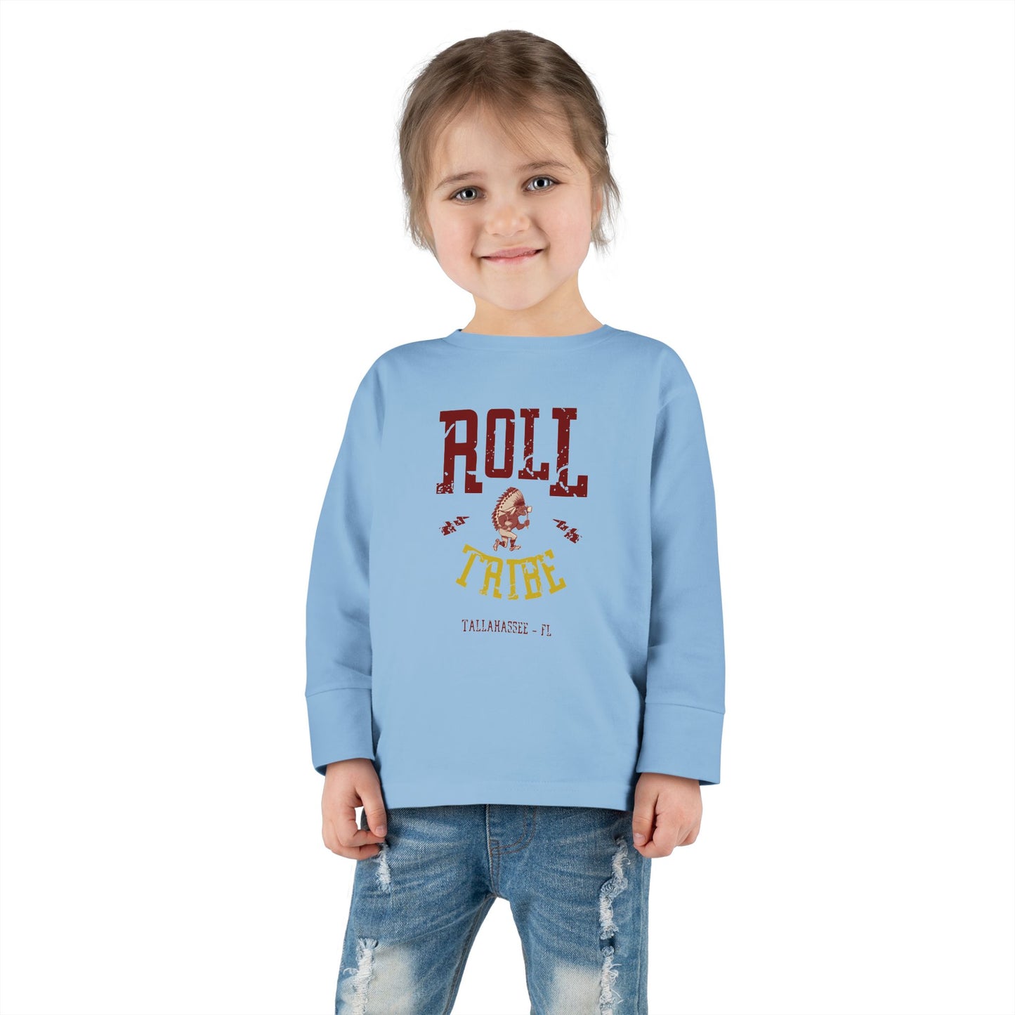 Roll Tribe - "Cartoon Indian" -Toddler Long Sleeve Tee