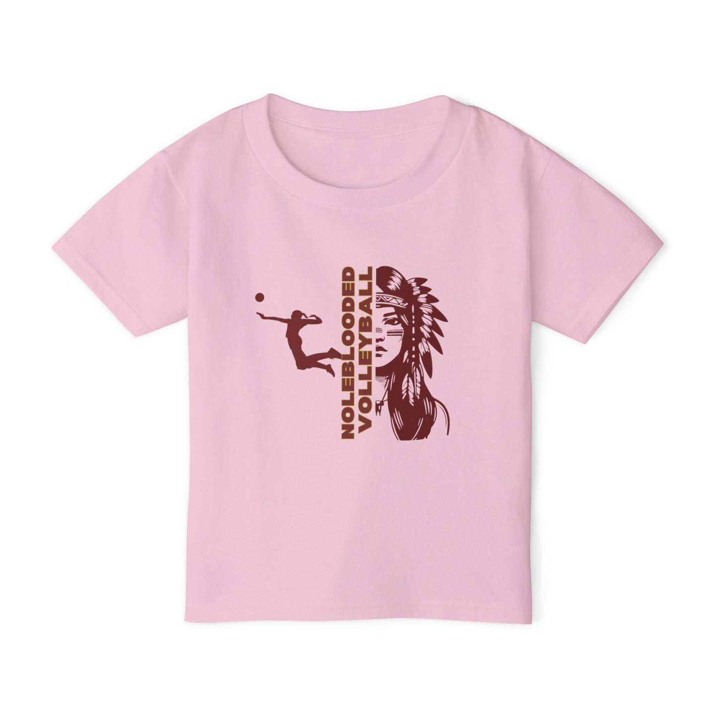 Noleblooded Athletics Volleyball Toddler, Double-Sided,  T-Shirt