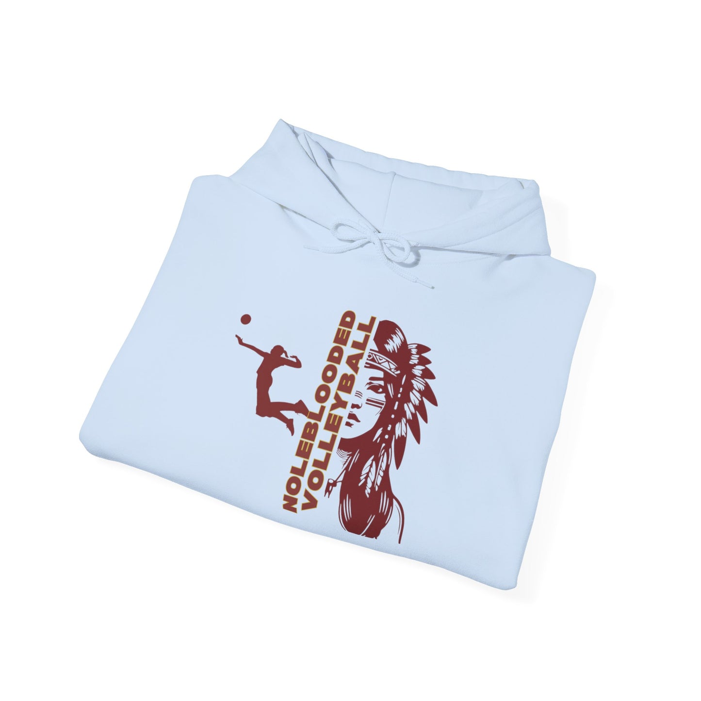Noleblooded Athletics - Ladies Volleyball Unisex Heavy Blend™ Hooded Sweatshirt