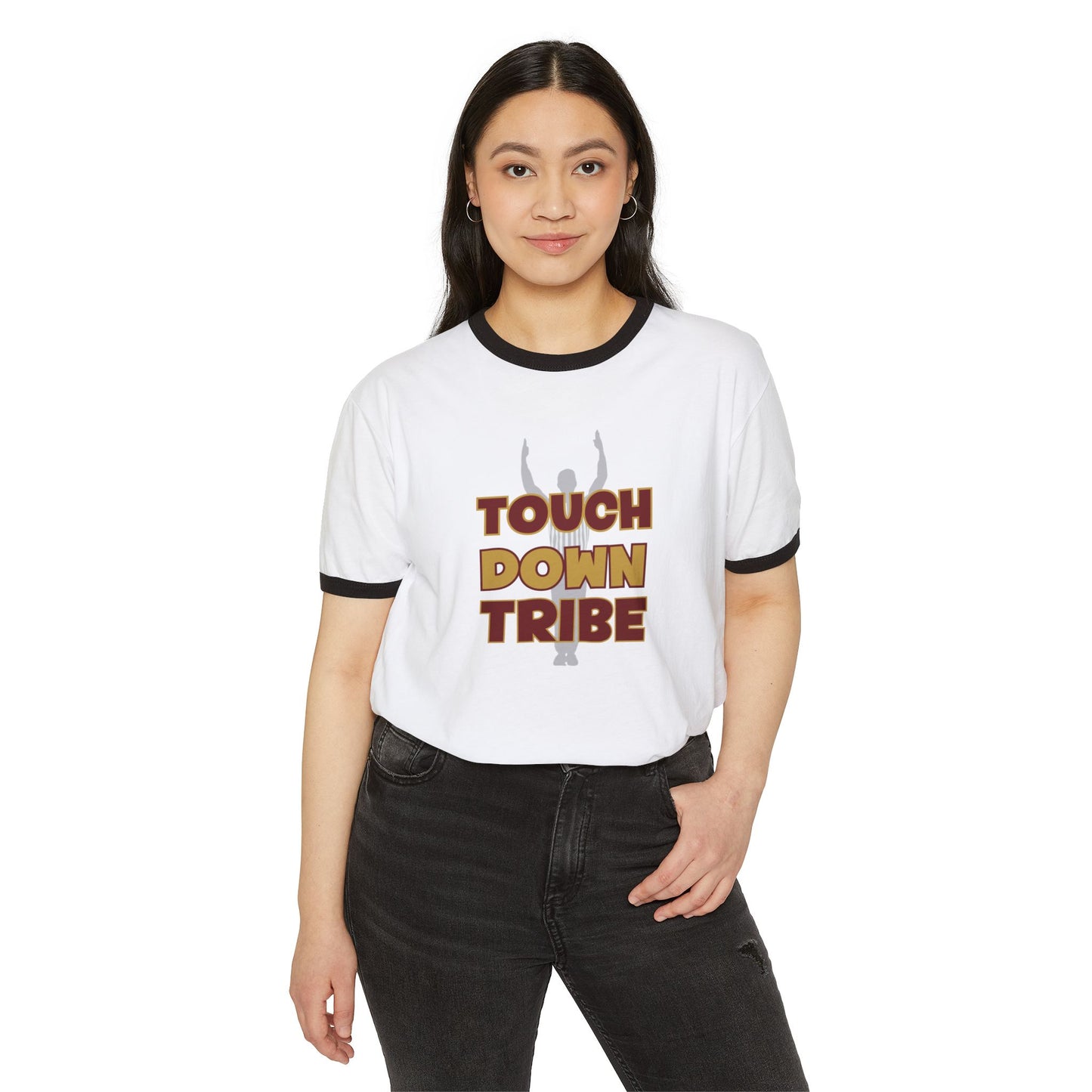 Gameday - "Touch Down Tribe" Unisex Cotton Ringer T-Shirt