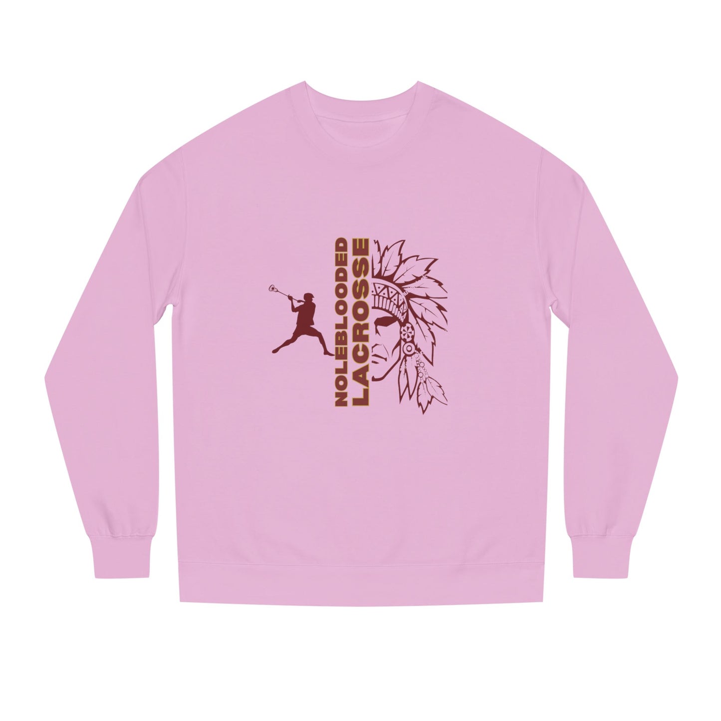 Noleblooded Athletics -Lacrosse Unisex Double-Sided, Crew Neck Sweatshirt
