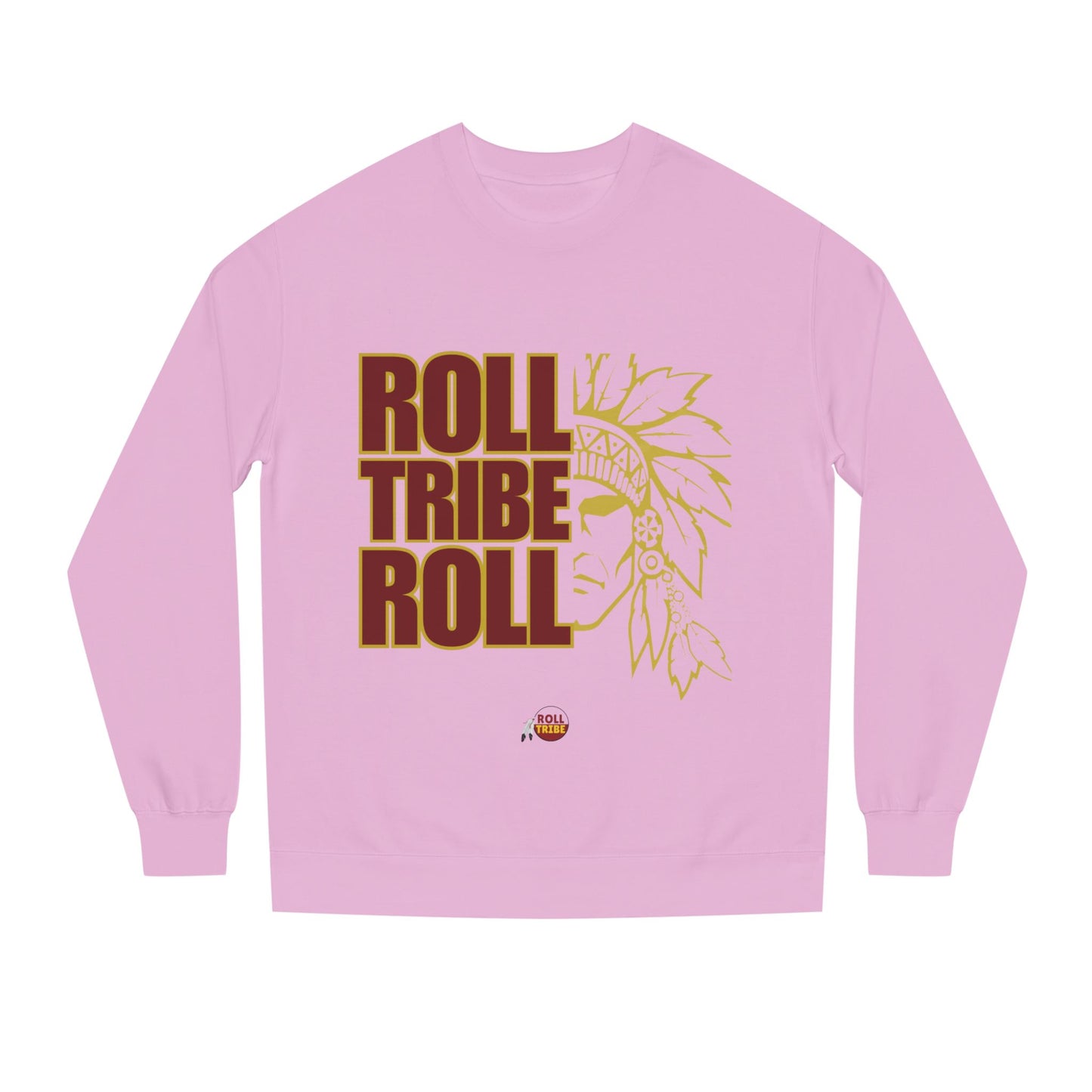 Unisex Crew Neck Sweatshirt - 'Roll Tribe Roll' Graphic Sweatshirt for Team Spirit & Everyday Comfort