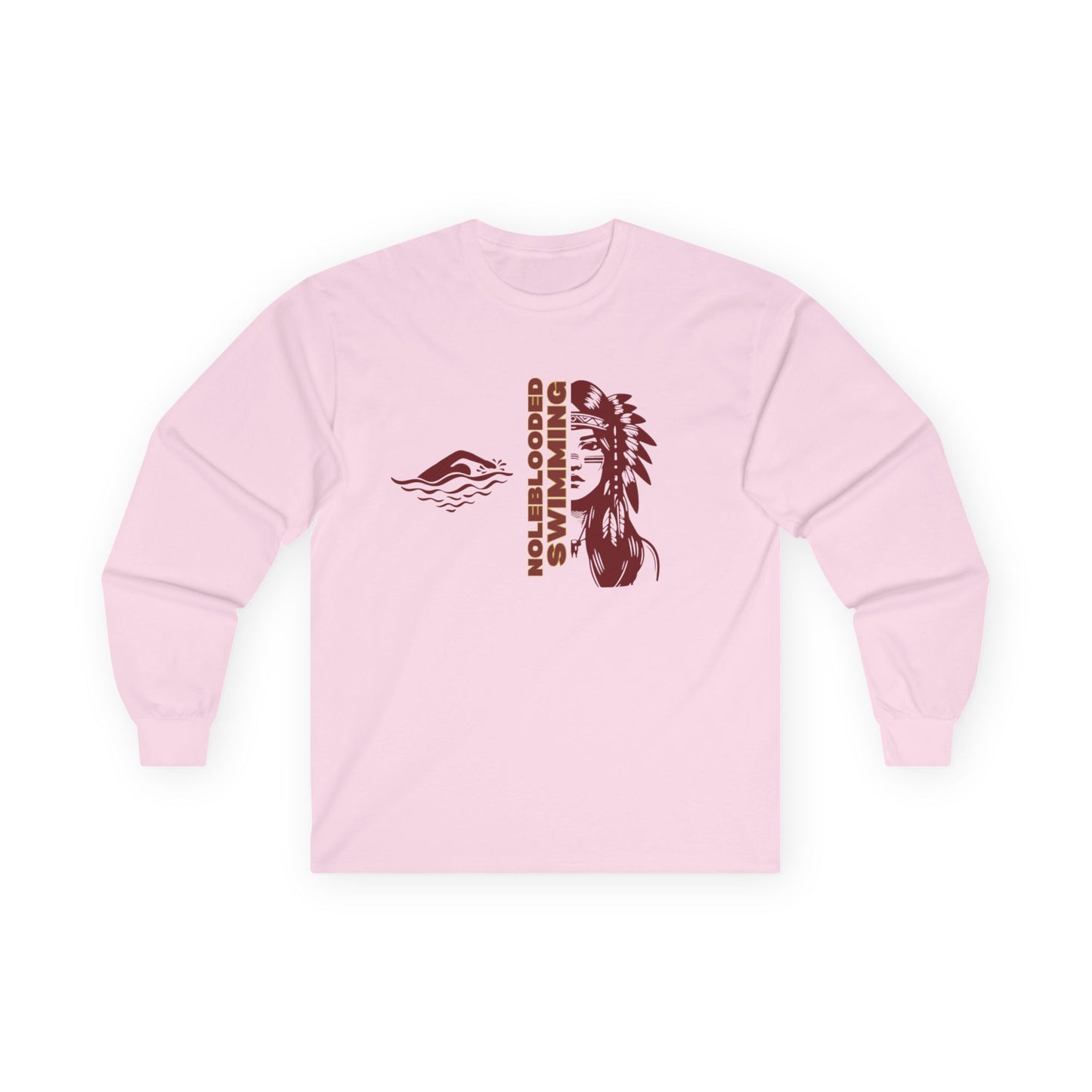 Noleblooded Athletics - Ladies Swimming Unisex Double-Sided, Long Sleeve Tee
