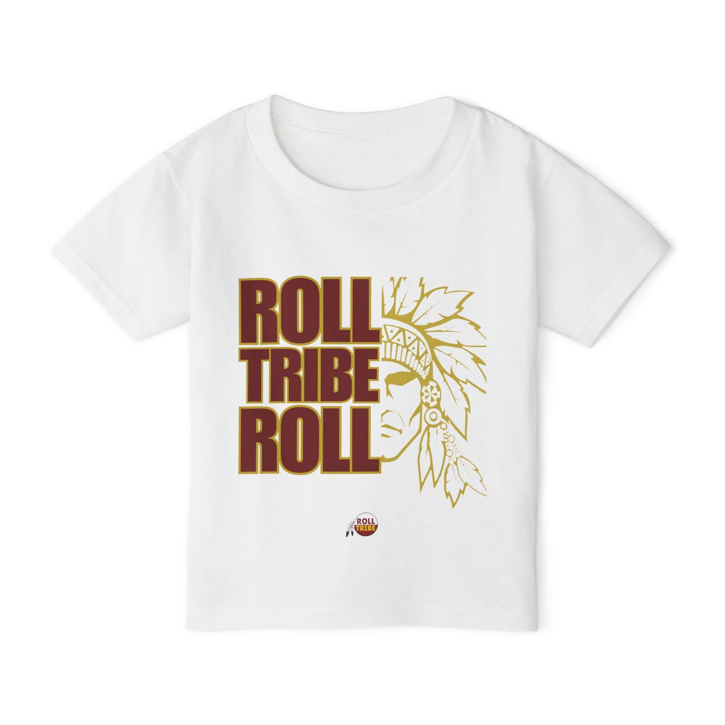 Toddler T-Shirt - "Roll Tribe Roll" Graphic Tee - Cute and Playful Native American Inspired Design