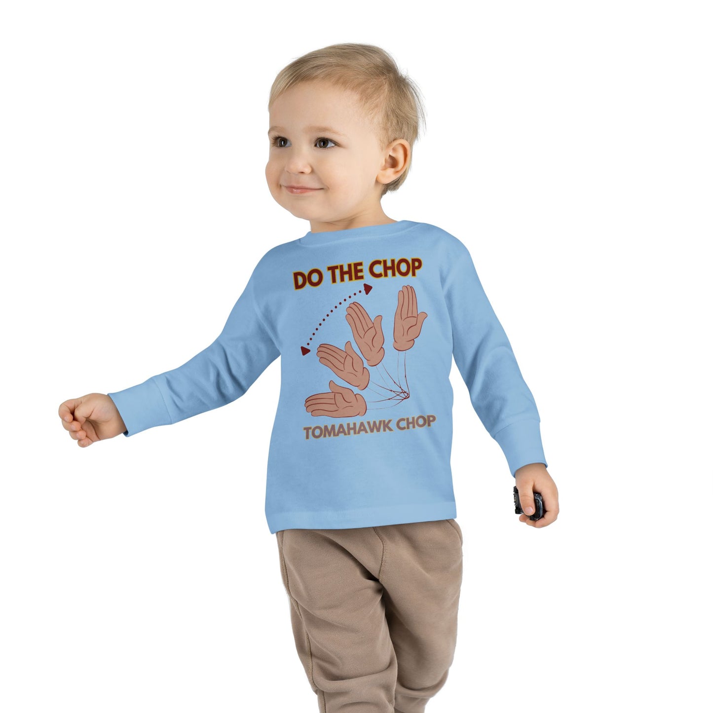 Roll Tribe - "DO THE CHOP" Toddler Double-Sided, Long Sleeve Tee