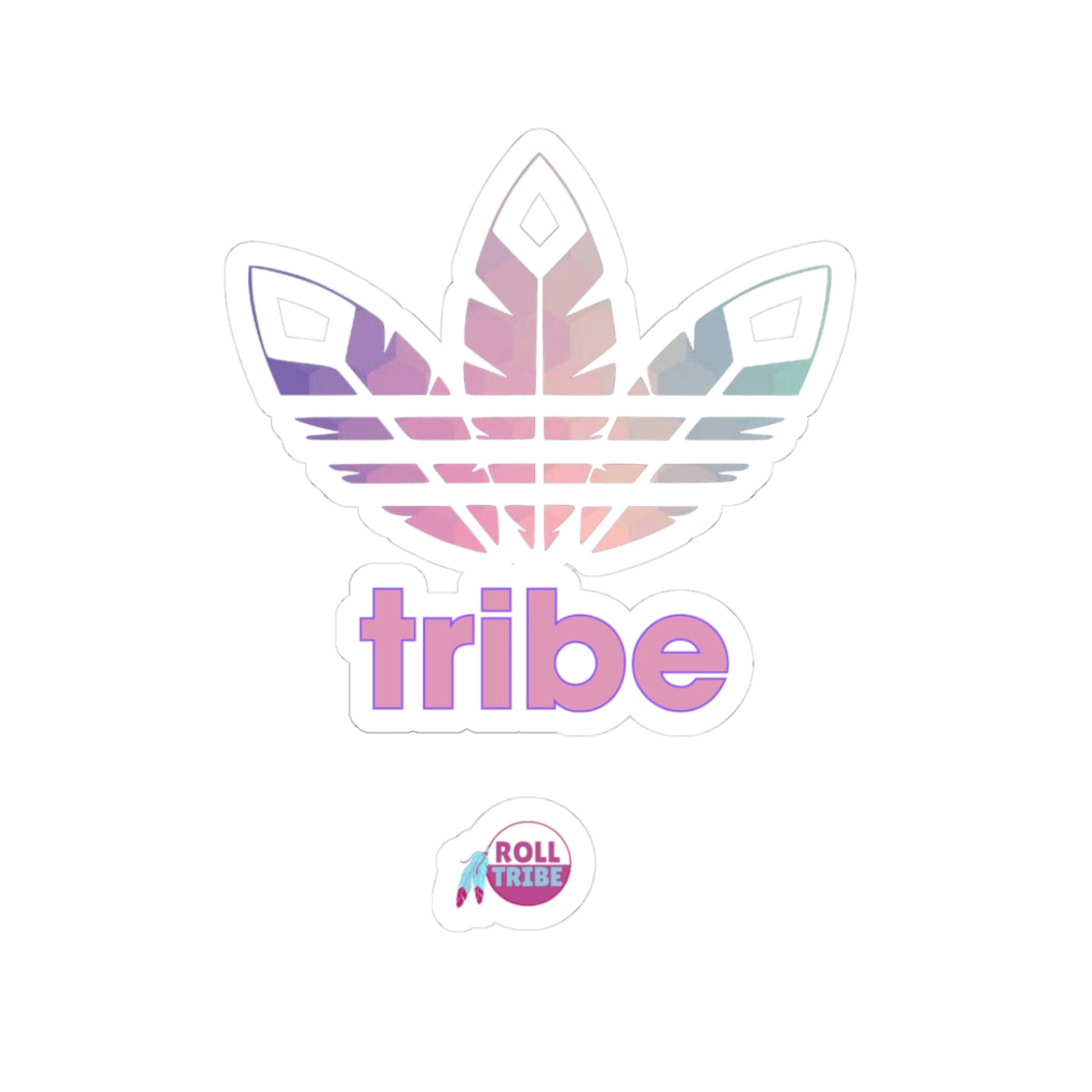 3 Feathers "Trippy Tribe" Kiss-Cut Stickers