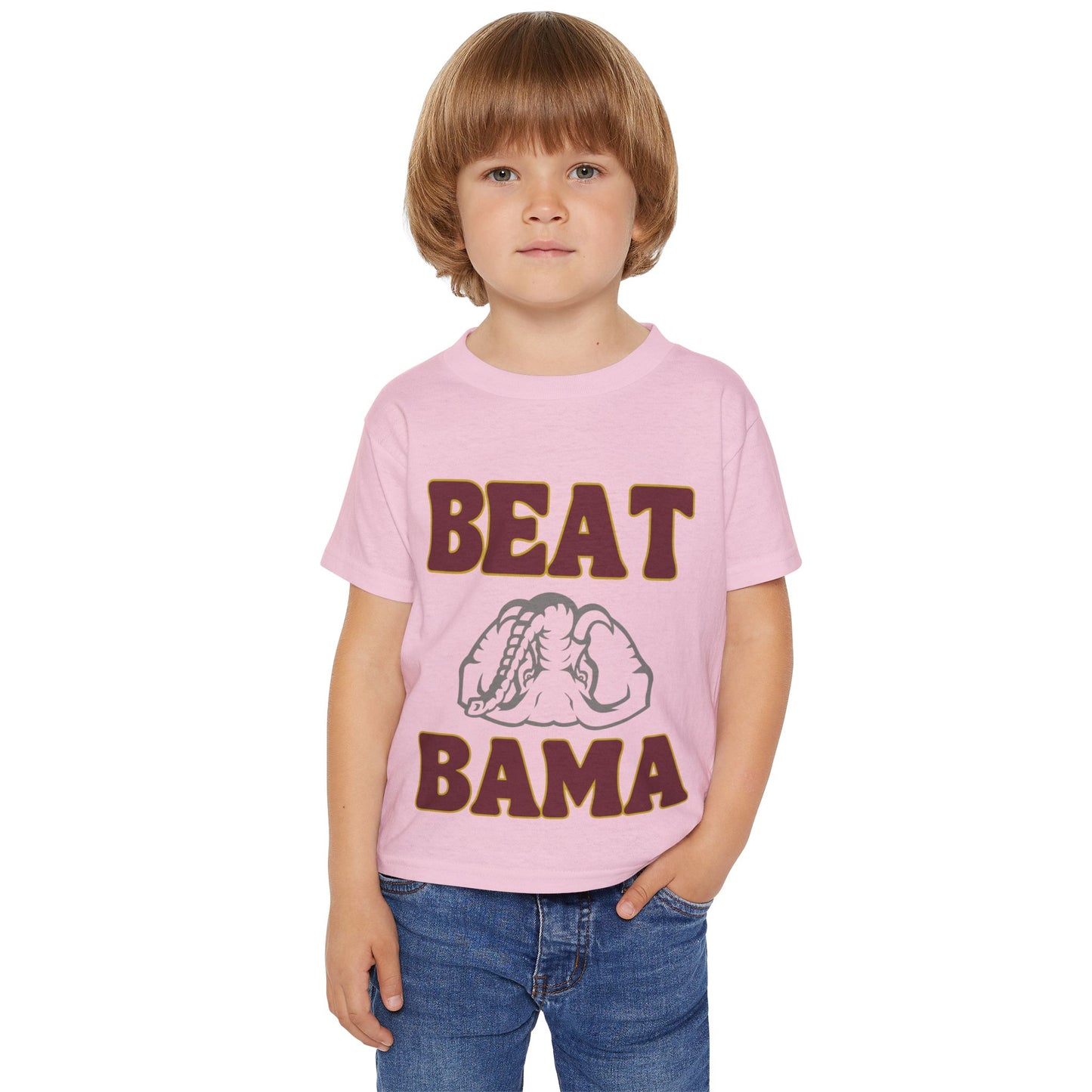 Roll Tribe -"Beat Bama" Upside Down Elephant Toddler T-Shirt