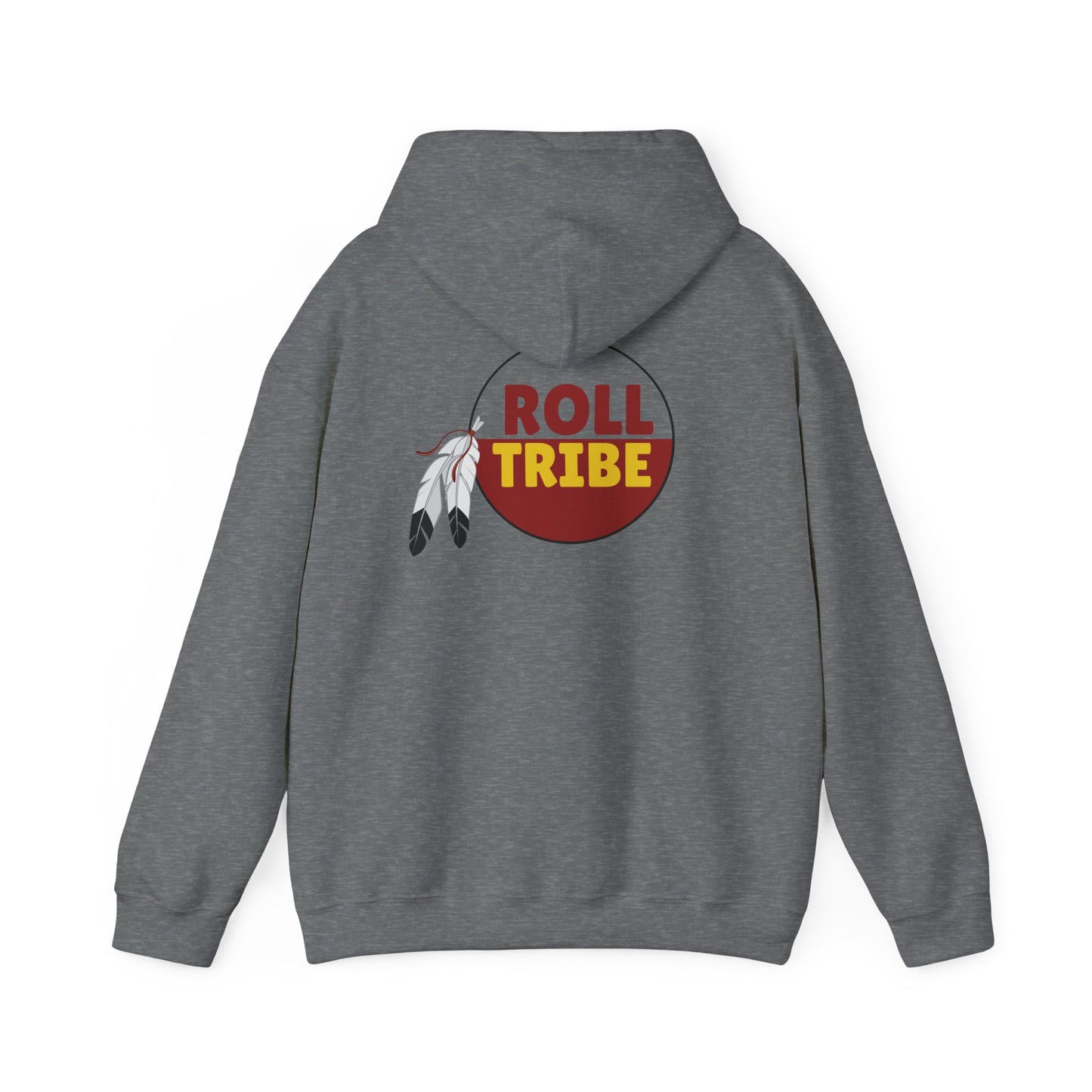 Roll Tribe - "Established 1851 Badge" Garnet Print Unisex Hooded Sweatshirt