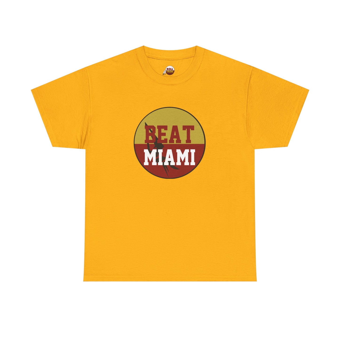 Gameday - "BEAT MIAMI" Button Unisex Heavy Cotton Tee
