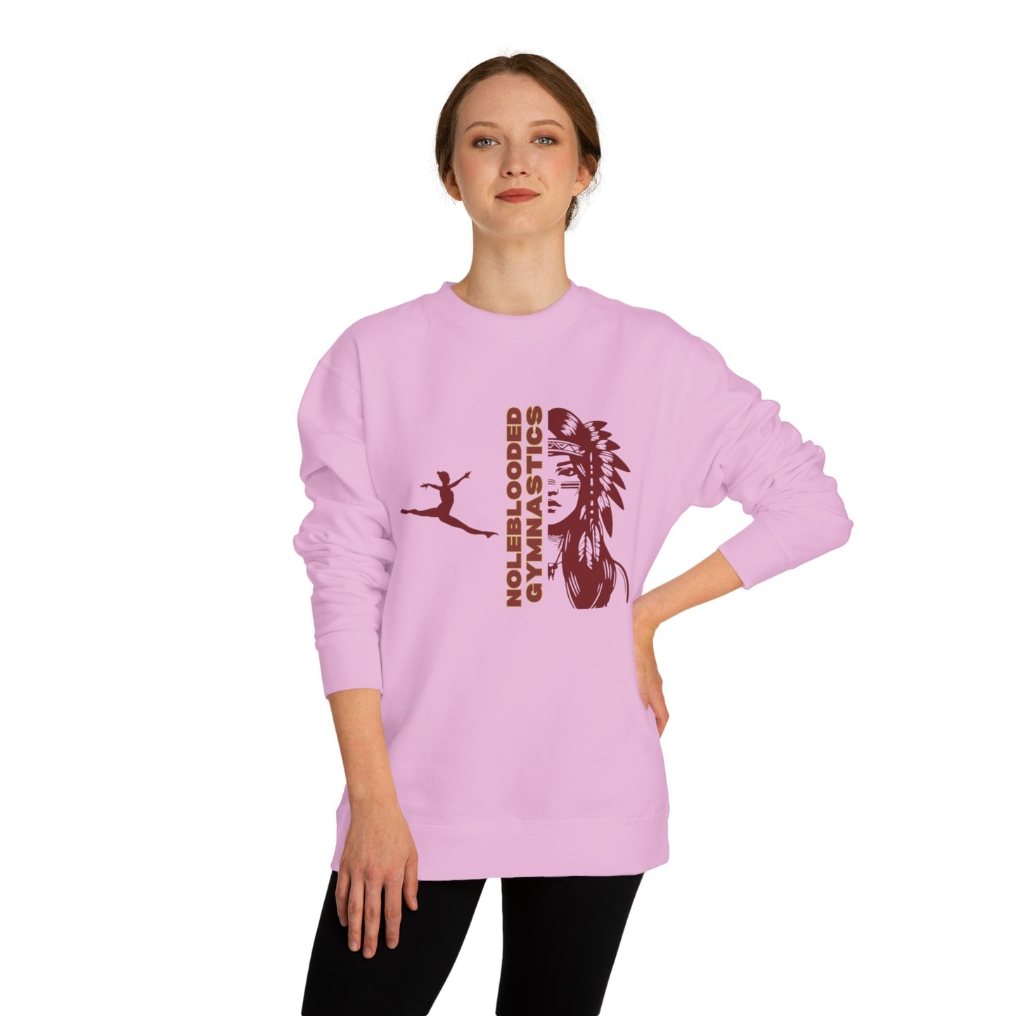 Noleblooded Athletics - Ladies Gymnastics Unisex Double-Sided, Crew Neck Sweatshirt