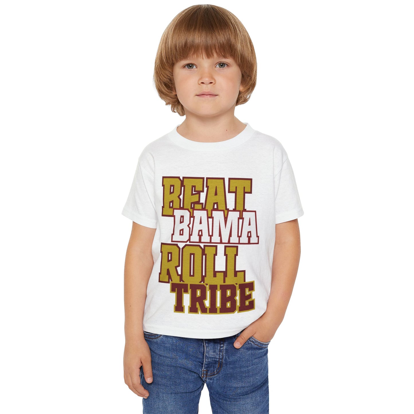 Beat Bama Roll Tribe Toddler T-Shirt - Sports Fan Tee for Young Fans