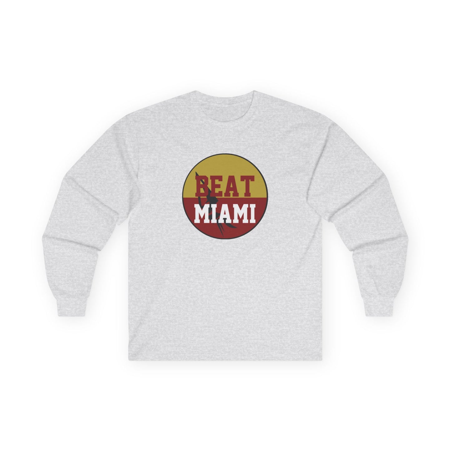 Gameday - "BEAT MIAMI" Button Long Sleeve Tee