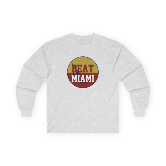 Gameday - "BEAT MIAMI" Button Long Sleeve Tee