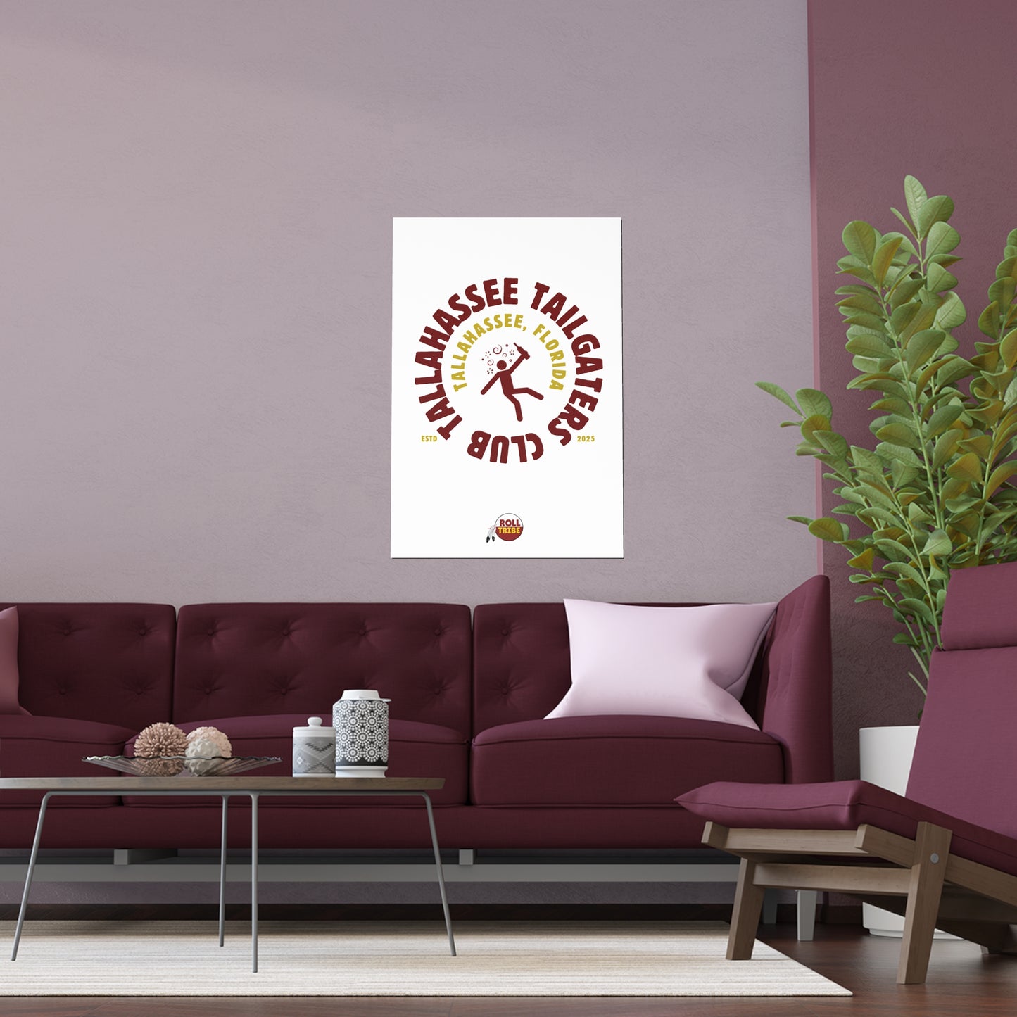 Gameday - "Tallahassee Tailgaters Club" Silk Dorm Room Poster