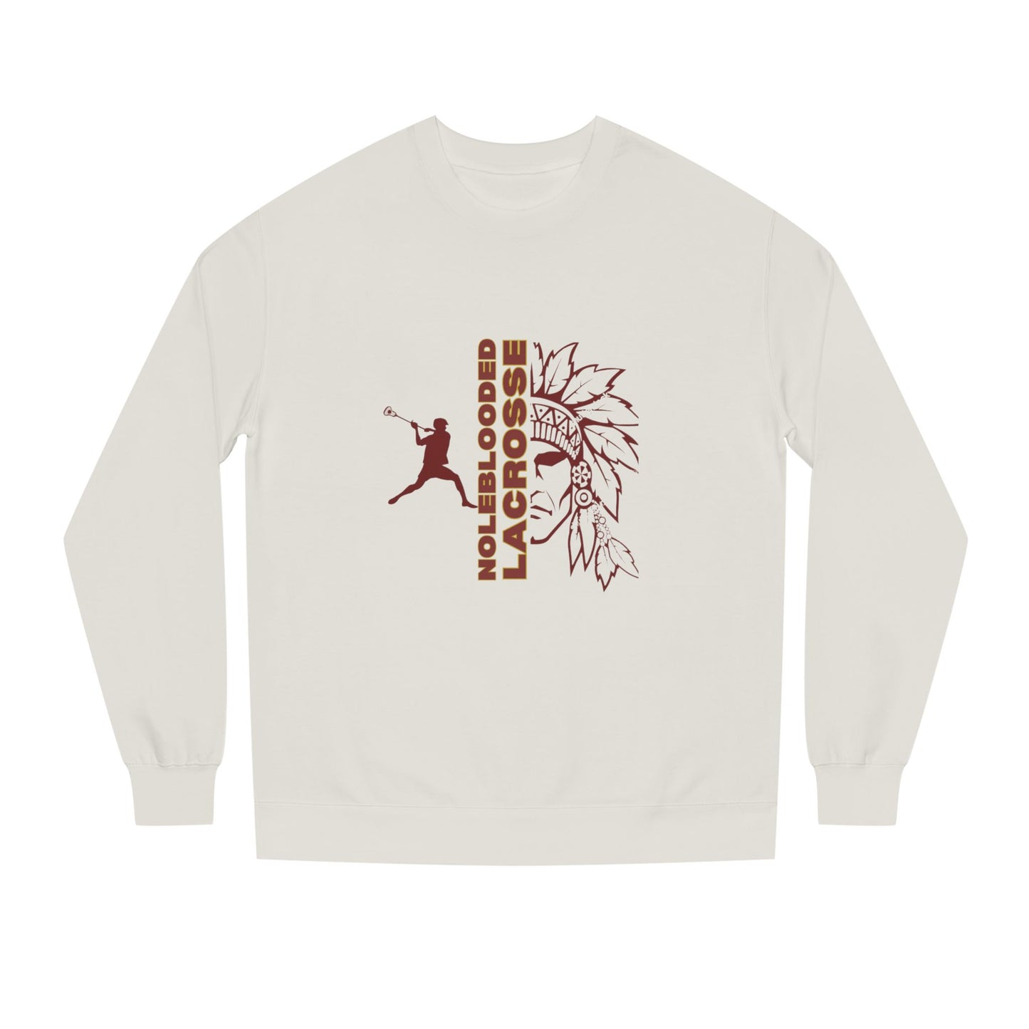 Noleblooded Athletics -Lacrosse Unisex Double-Sided, Crew Neck Sweatshirt