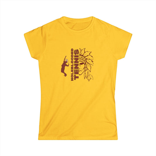 Noleblooded Athletics - Tennis Women's Double-Sided, Softstyle Tee