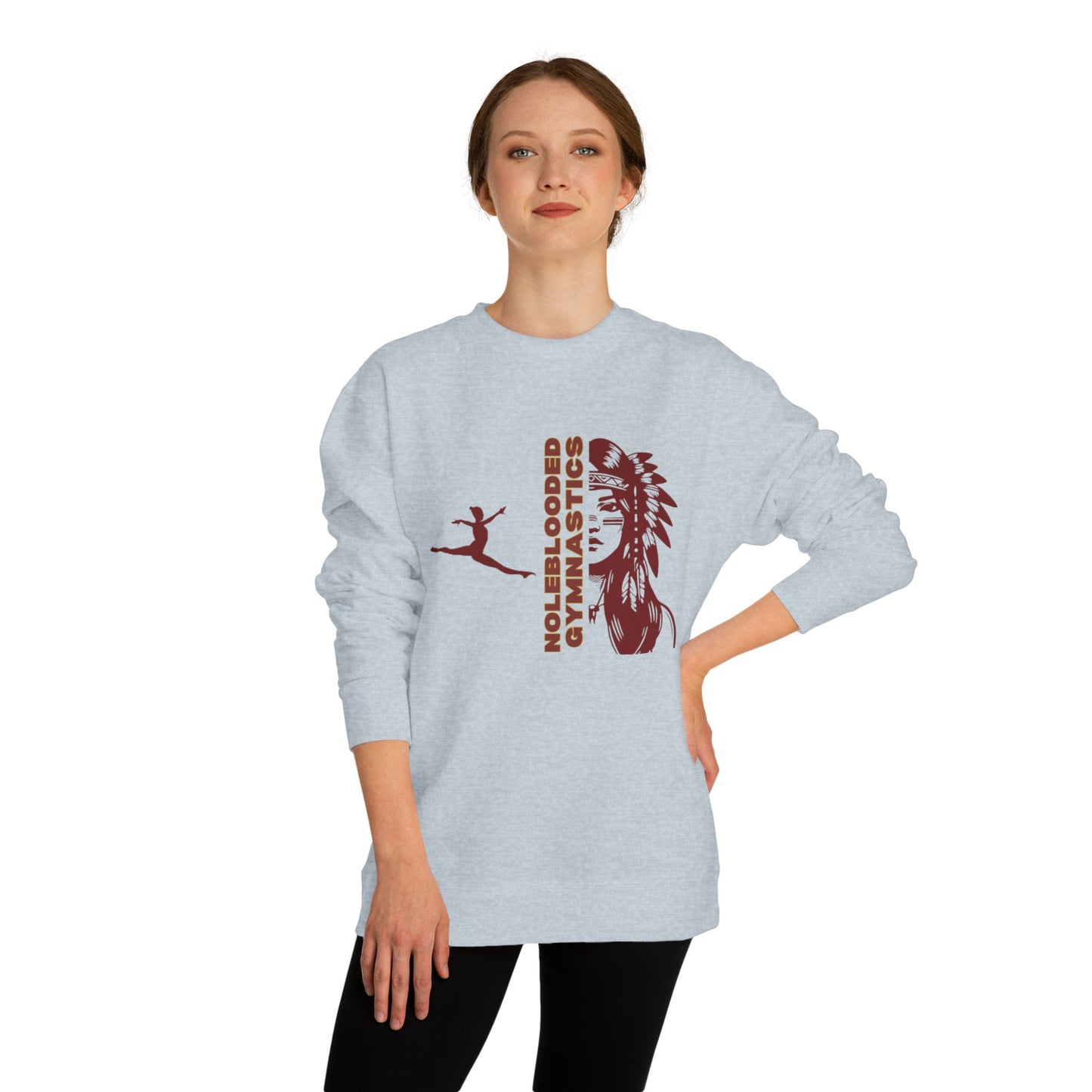 Noleblooded Athletics - Ladies Gymnastics Unisex Double-Sided, Crew Neck Sweatshirt