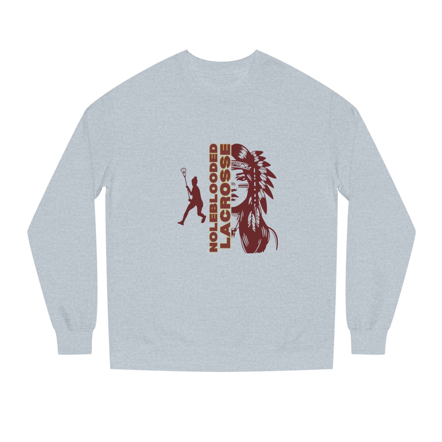 Noleblooded Athletics - Ladies Lacrosse Unisex Double-Sided, Crew Neck Sweatshirt