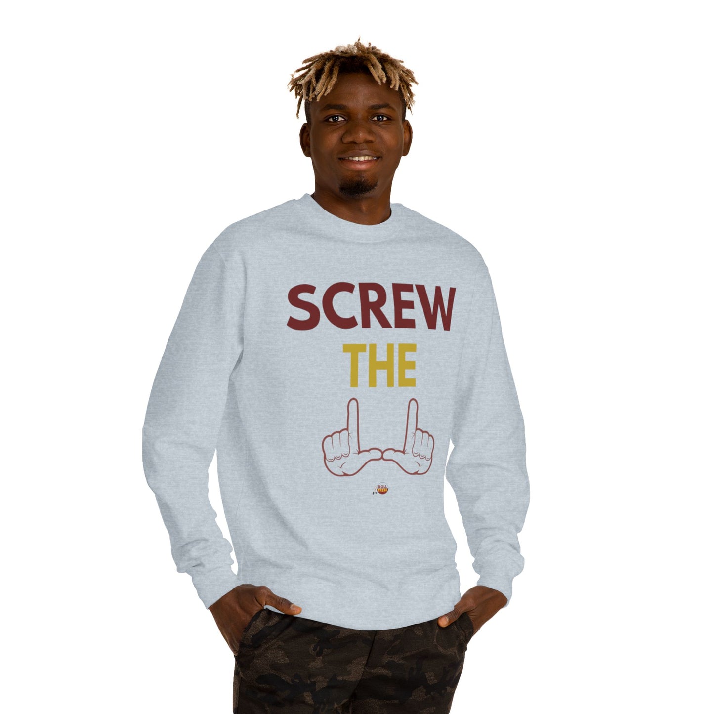 Screw the Rules Unisex Crew Neck Sweatshirt - Casual Comfort for Fun-Loving Individuals