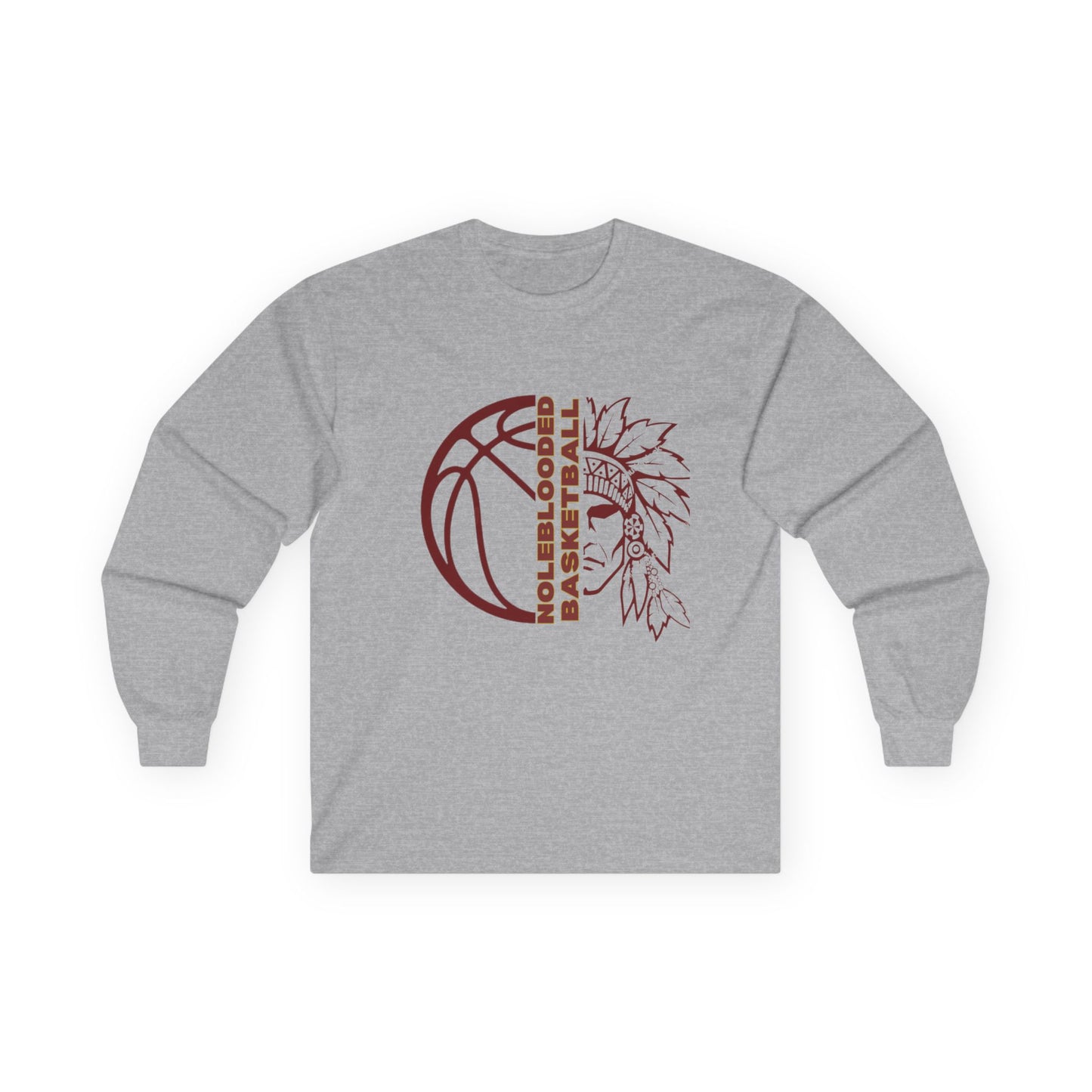 Noleblooded Athletics - Basketball Unisex Double-Sided, Long Sleeve Tee