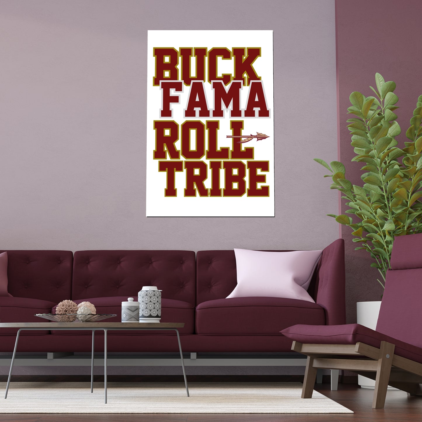 Roll Tribe -  "Buck Fama Roll Tribe" Silk Poster