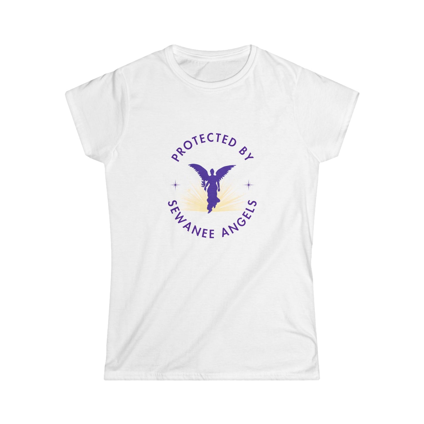 "Protected by Sewanee Angels"  Women's Softstyle Tee