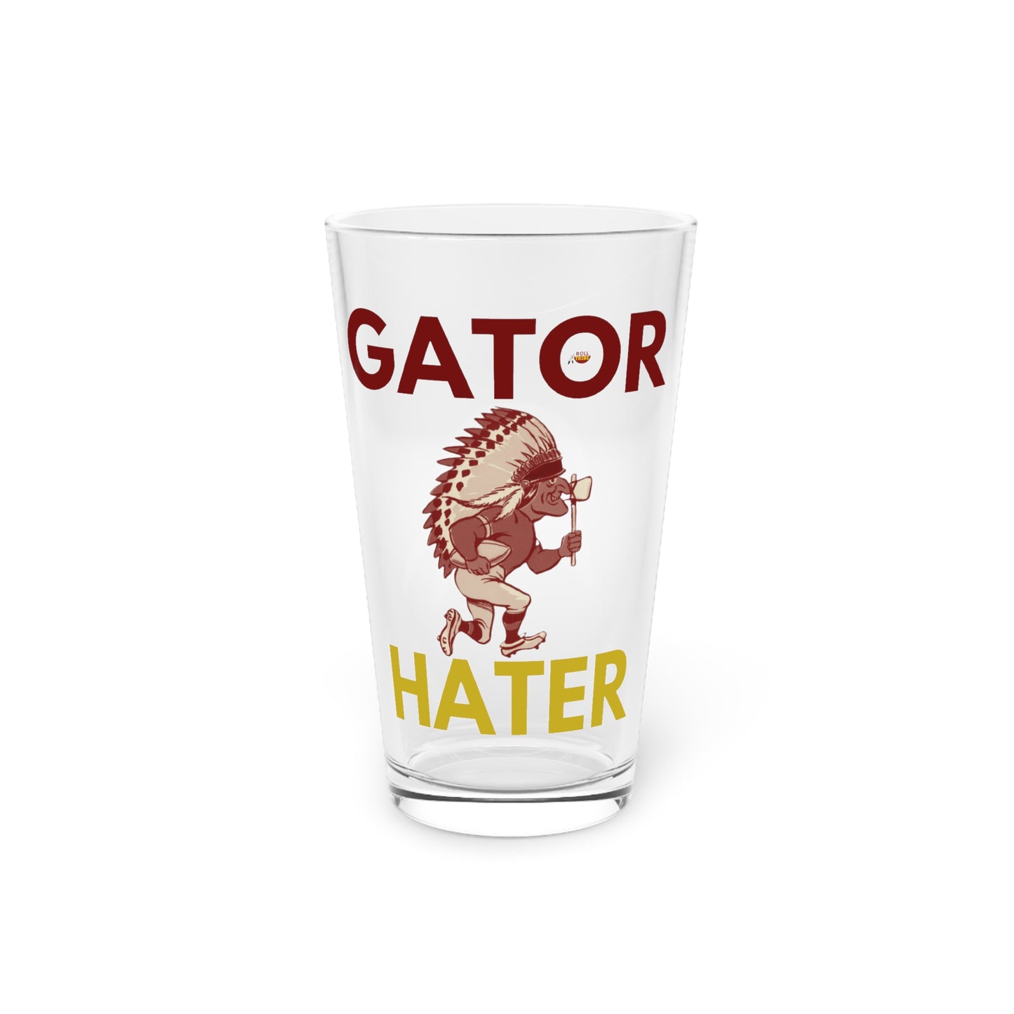 Gator Hater 16oz Pint Glass - Fun Drinkware for Game Day Celebrations