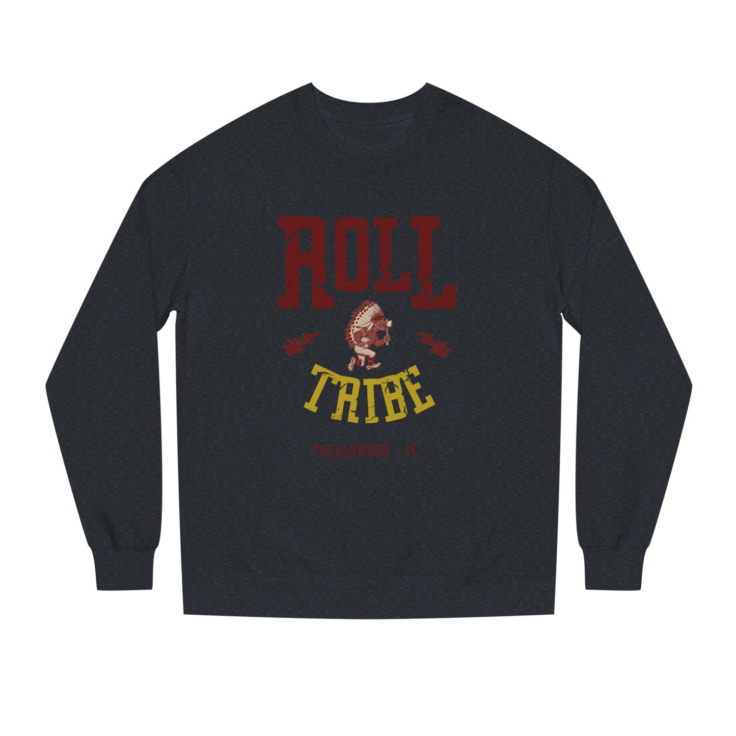 Roll Tribe "Cartoon Indian" Unisex Crew Neck Sweatshirt