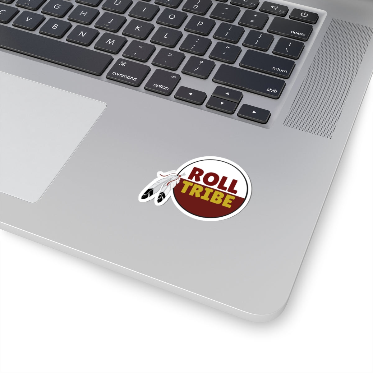 Roll Tribe Kiss-Cut Stickers - Bohemian Feather Design for Laptop and Decor