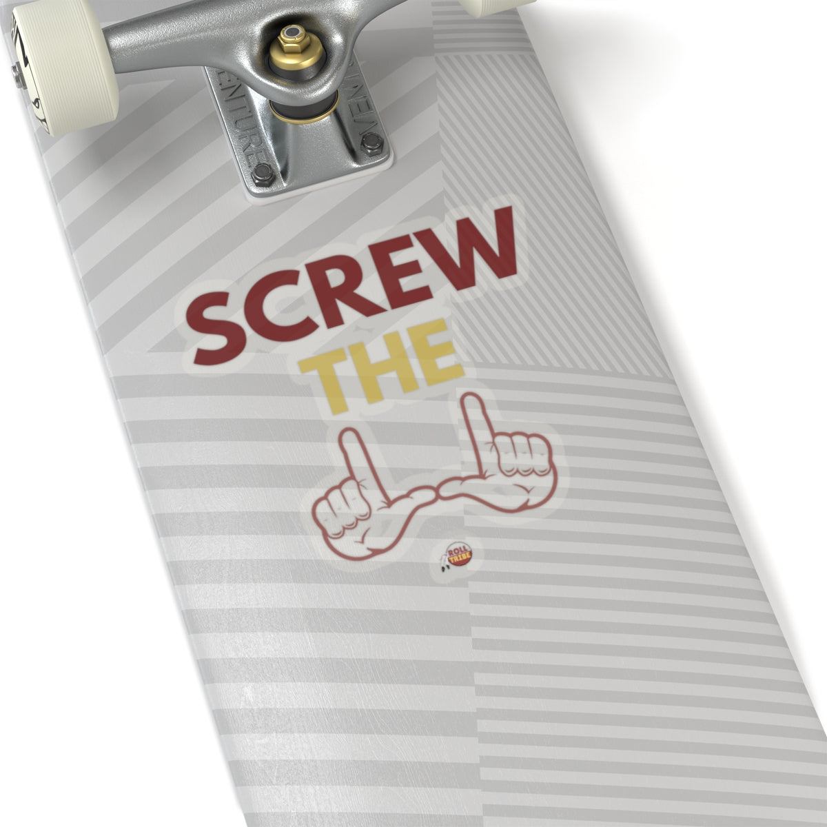 Humorous Screw the Rules Kiss-Cut Stickers - Fun Laptop Decor