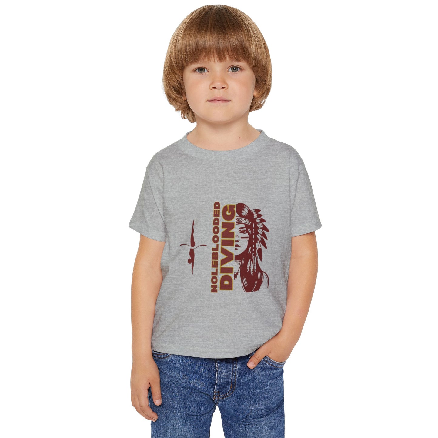 Noleblooded Athletics - Ladies Diving Double-Sided, Toddler T-Shirt