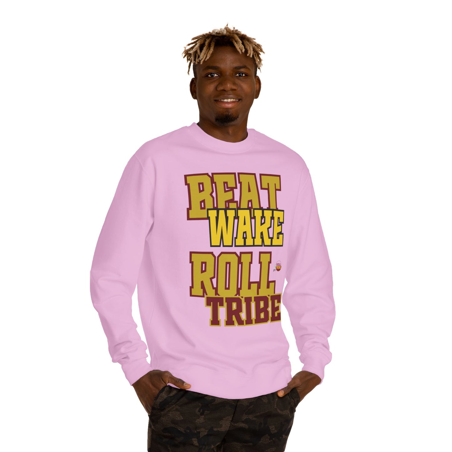 Roll Tribe "Beat Wake" Unisex Crew Neck Sweatshirt