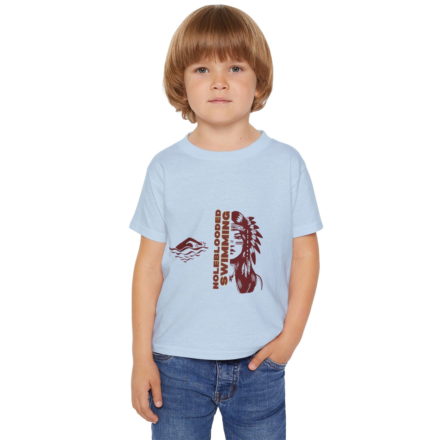 Noleblooded Athletics - Ladies Swimming Double-Sided, Toddler T-Shirt