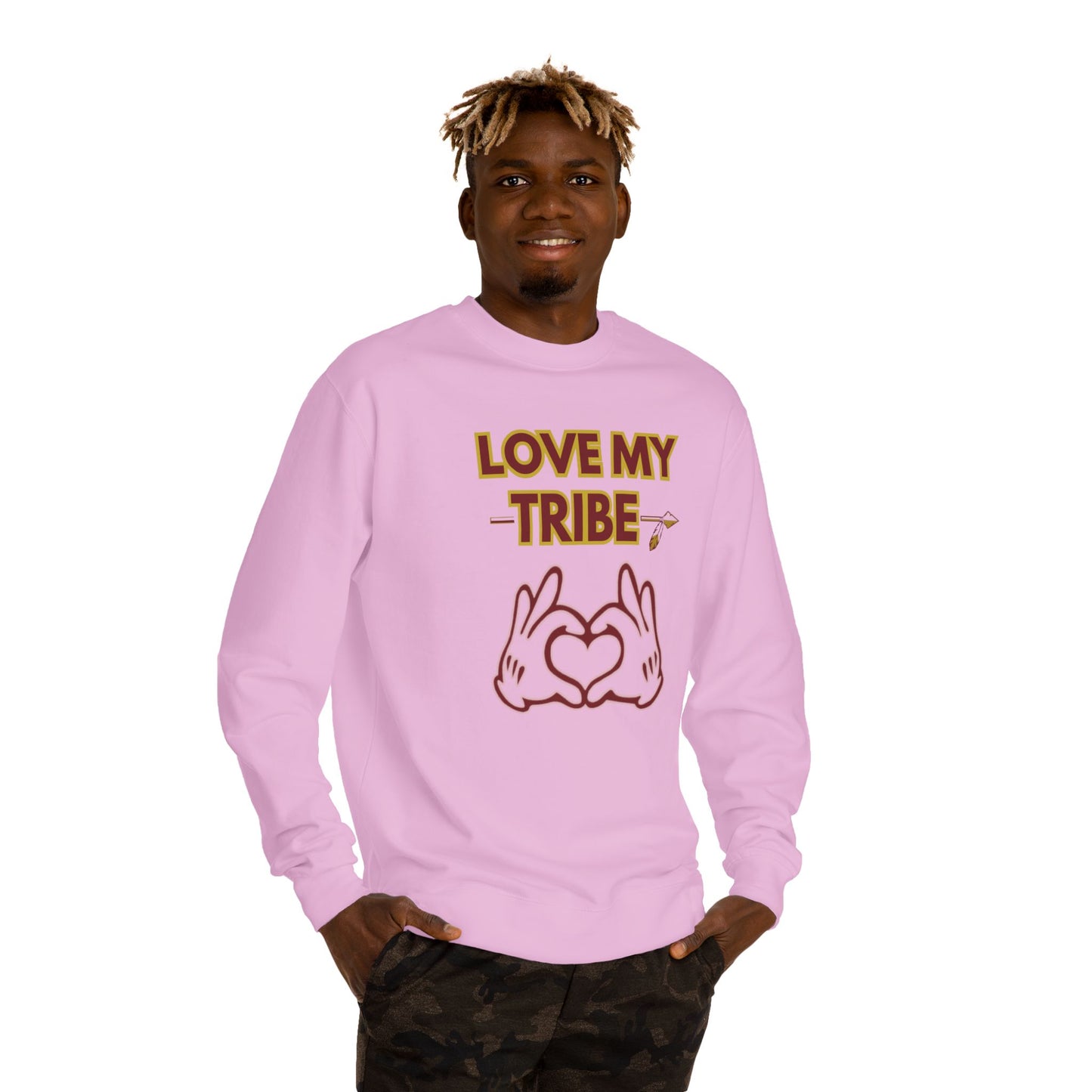 Roll Tribe "Love My Tribe" Unisex Crew Neck Sweatshirt