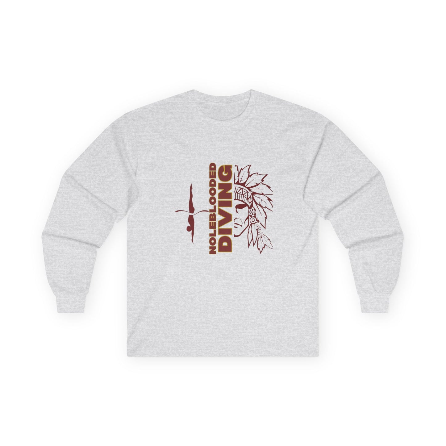 Noleblooded Athletics - Diving Unisex Double-Sided, Long Sleeve Tee