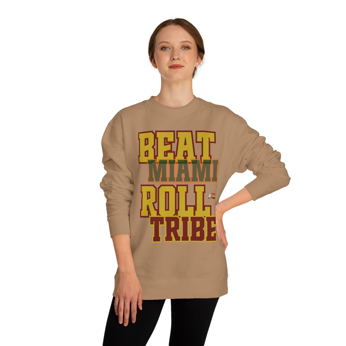 Roll Tribe "Beat Miami" Roll Tribe Unisex Crew Neck Sweatshirt
