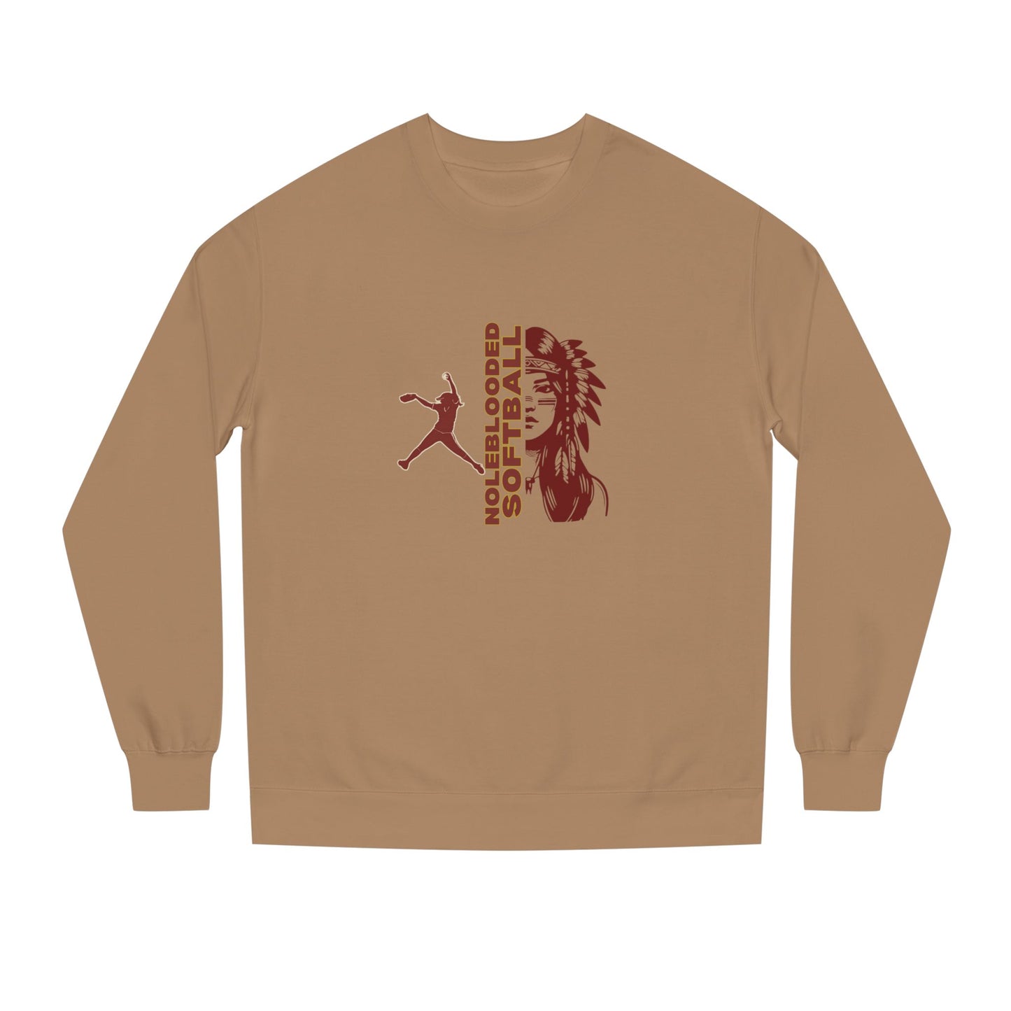 Noleblooded Athletics - Softball Unisex Double-Sided, Crew Neck Sweatshirt