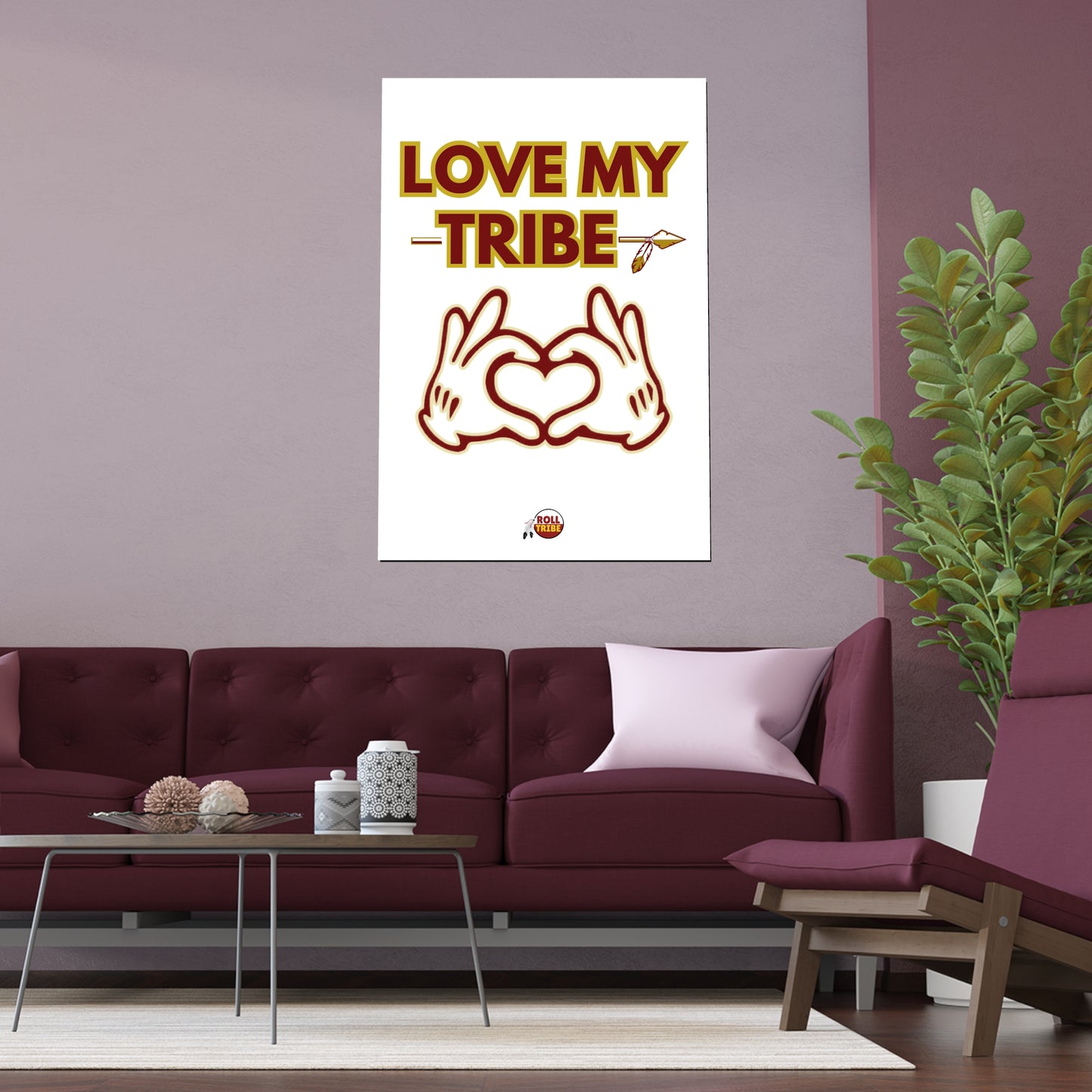 Roll Tribe "Love My Tribe" Silk Poster